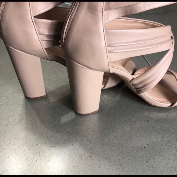 CHARLOTTE RUSSE Carissa Heels Wrap front NUDE 9 - Picture 7 of 13